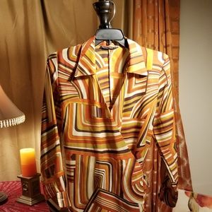 Vintage Faux Wrap Dress
